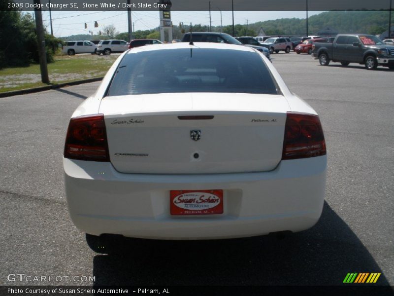 Stone White / Dark Slate Gray 2008 Dodge Charger SE