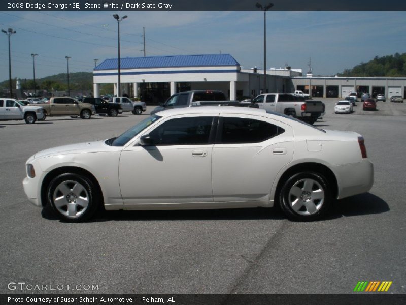 Stone White / Dark Slate Gray 2008 Dodge Charger SE