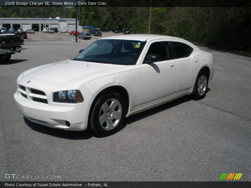 Stone White / Dark Slate Gray 2008 Dodge Charger SE