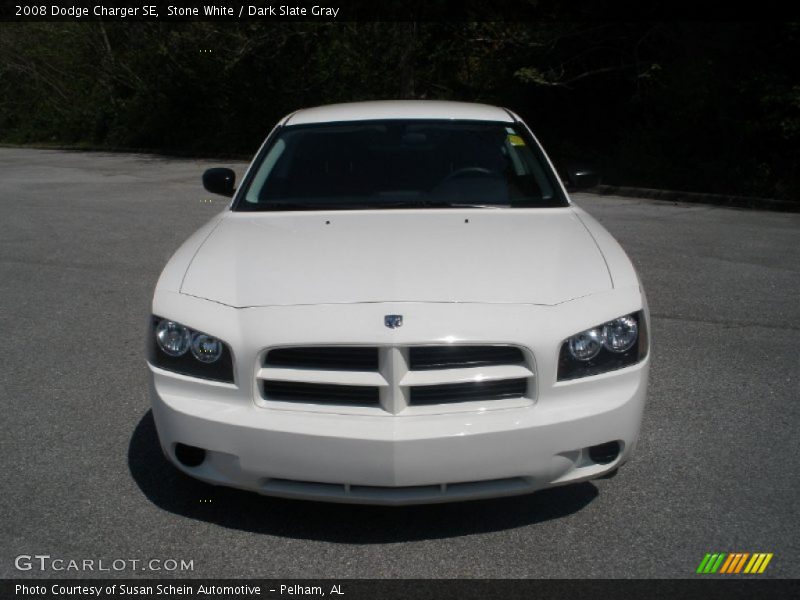 Stone White / Dark Slate Gray 2008 Dodge Charger SE