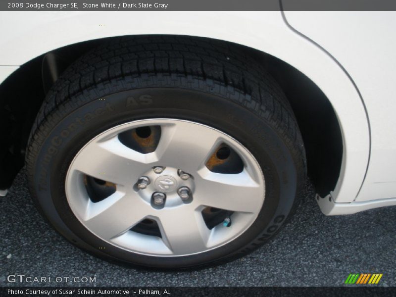 Stone White / Dark Slate Gray 2008 Dodge Charger SE
