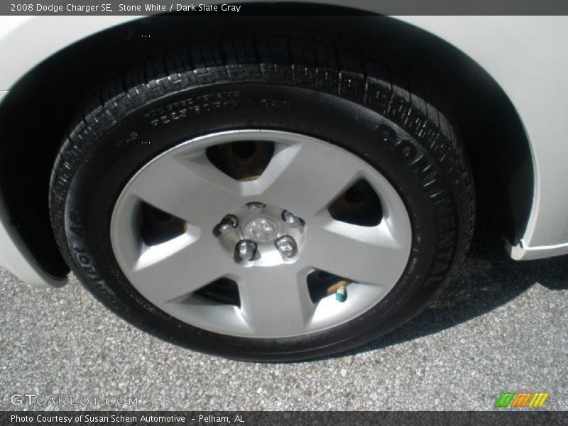 Stone White / Dark Slate Gray 2008 Dodge Charger SE
