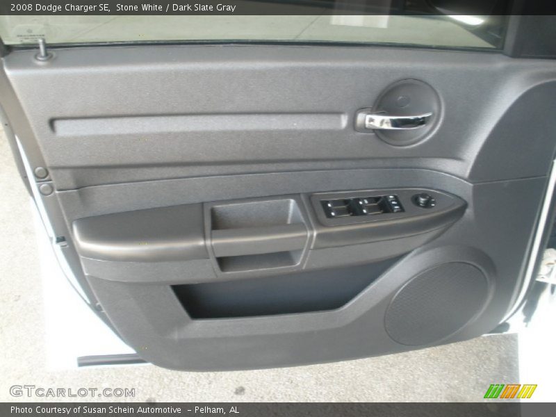 Stone White / Dark Slate Gray 2008 Dodge Charger SE