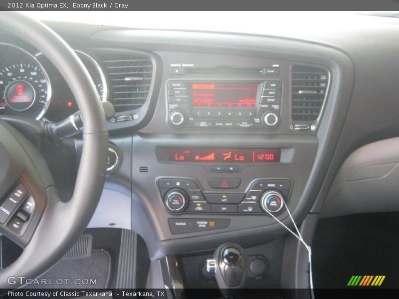 Ebony Black / Gray 2012 Kia Optima EX