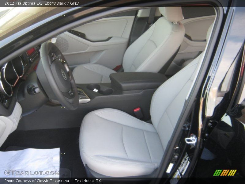 Ebony Black / Gray 2012 Kia Optima EX