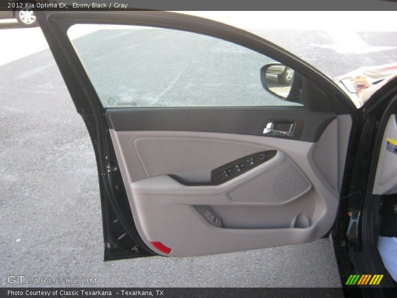 Ebony Black / Gray 2012 Kia Optima EX