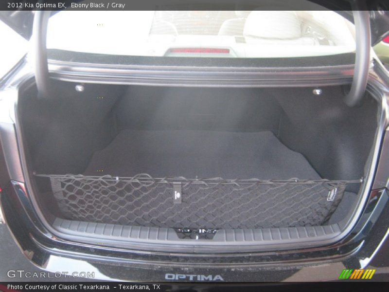 Ebony Black / Gray 2012 Kia Optima EX