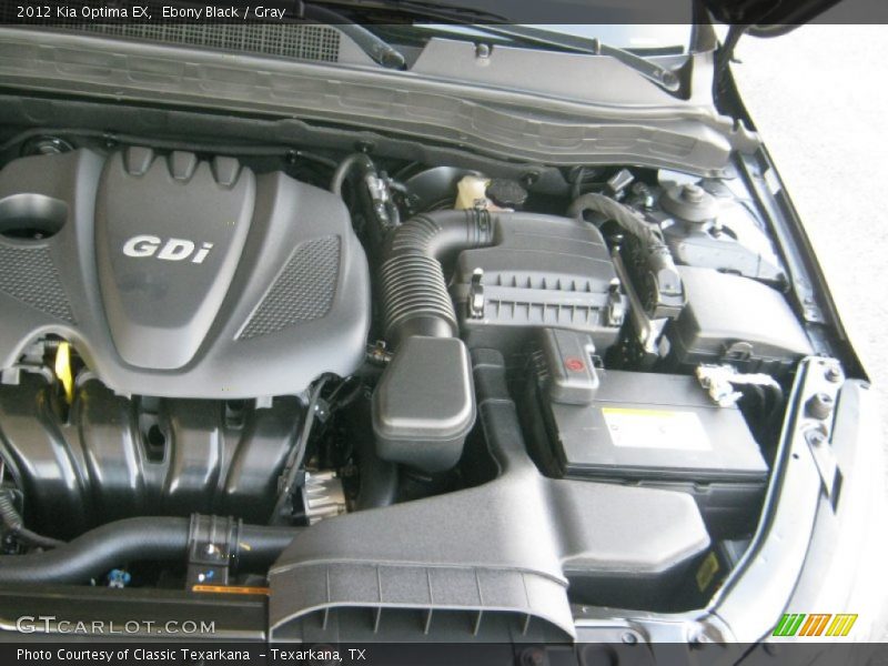 Ebony Black / Gray 2012 Kia Optima EX