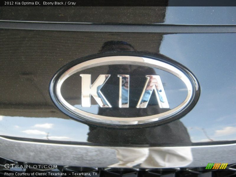 Ebony Black / Gray 2012 Kia Optima EX