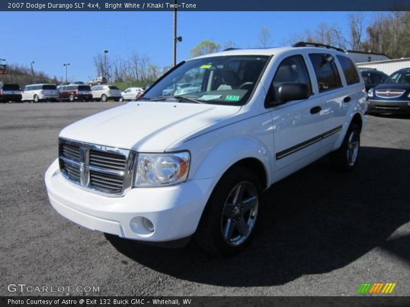 Bright White / Khaki Two-Tone 2007 Dodge Durango SLT 4x4