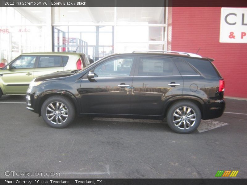 Ebony Black / Black 2012 Kia Sorento SX V6