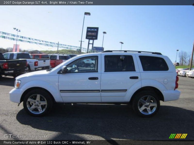 Bright White / Khaki Two-Tone 2007 Dodge Durango SLT 4x4