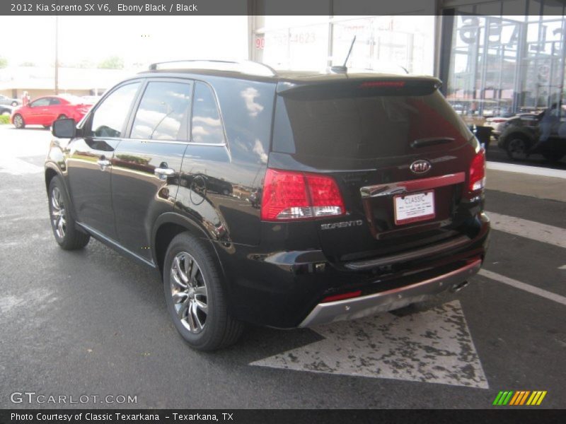 Ebony Black / Black 2012 Kia Sorento SX V6