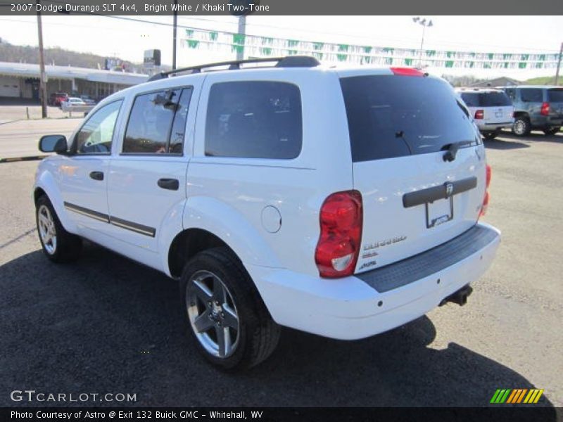 Bright White / Khaki Two-Tone 2007 Dodge Durango SLT 4x4