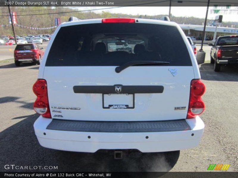 Bright White / Khaki Two-Tone 2007 Dodge Durango SLT 4x4