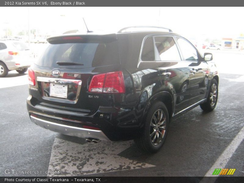 Ebony Black / Black 2012 Kia Sorento SX V6