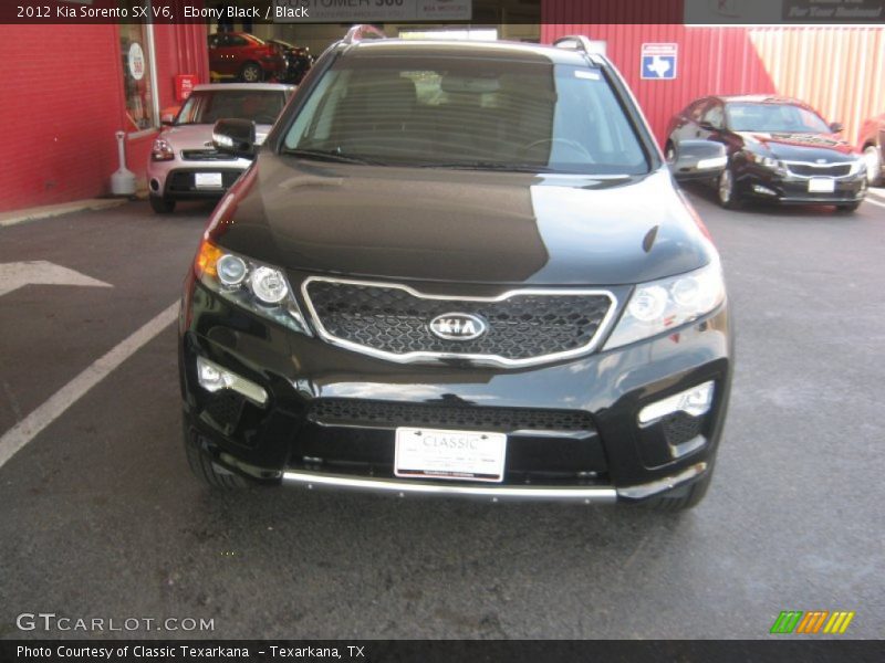 Ebony Black / Black 2012 Kia Sorento SX V6