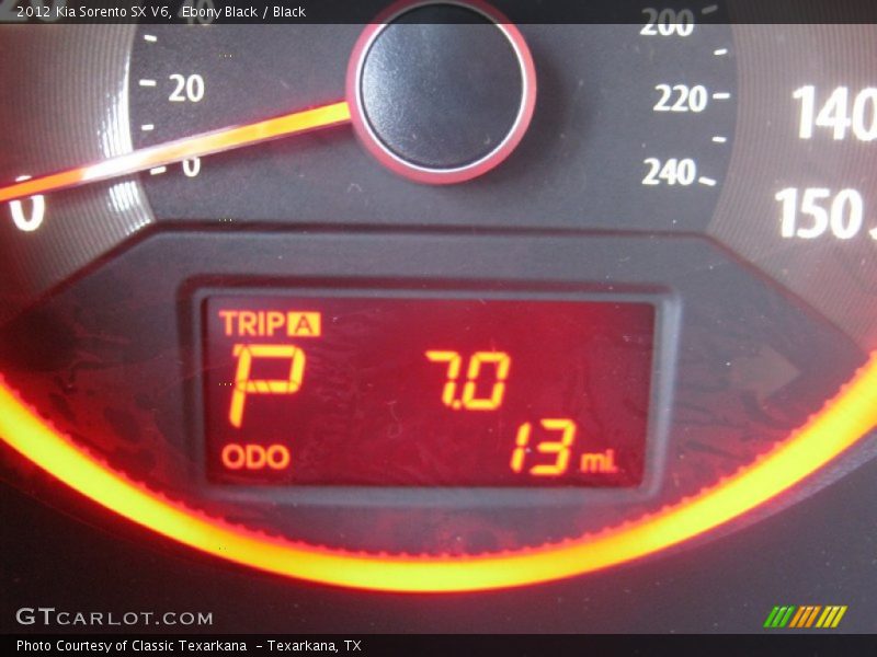 Ebony Black / Black 2012 Kia Sorento SX V6