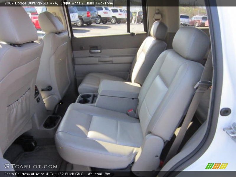Bright White / Khaki Two-Tone 2007 Dodge Durango SLT 4x4