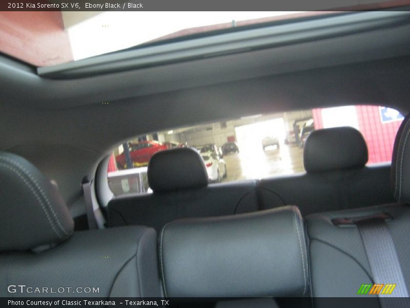 Ebony Black / Black 2012 Kia Sorento SX V6