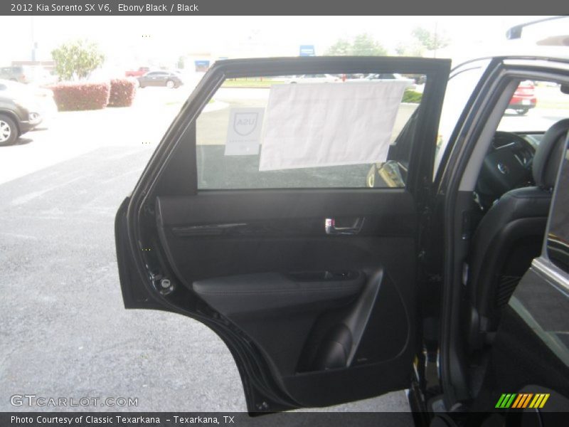 Ebony Black / Black 2012 Kia Sorento SX V6