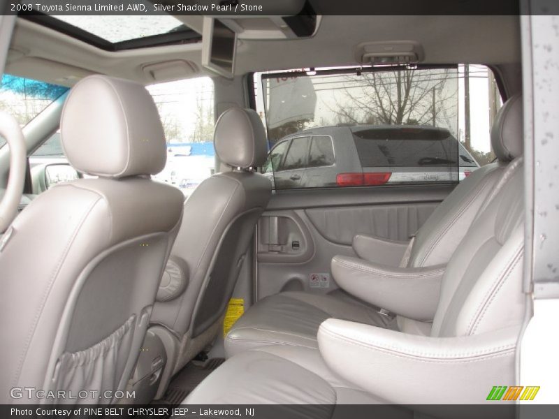 Silver Shadow Pearl / Stone 2008 Toyota Sienna Limited AWD