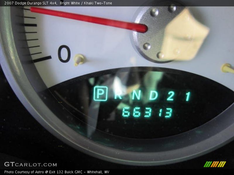 Bright White / Khaki Two-Tone 2007 Dodge Durango SLT 4x4