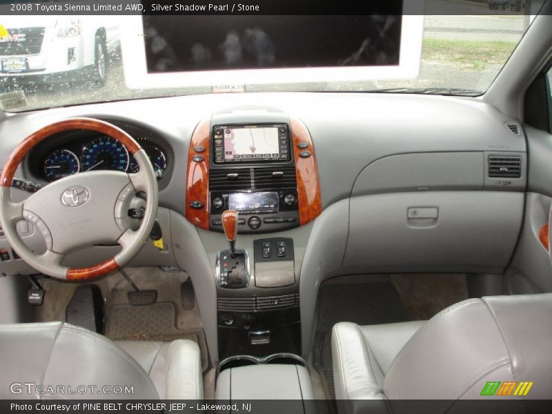 Silver Shadow Pearl / Stone 2008 Toyota Sienna Limited AWD