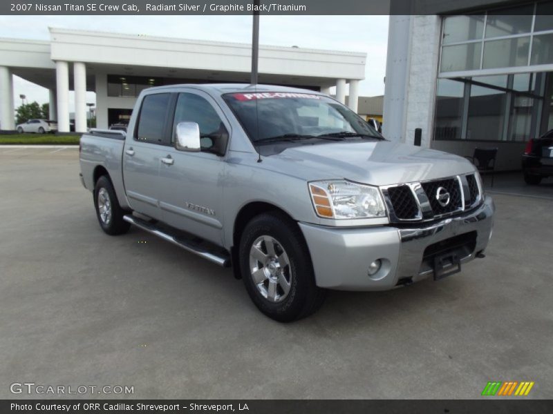 Radiant Silver / Graphite Black/Titanium 2007 Nissan Titan SE Crew Cab