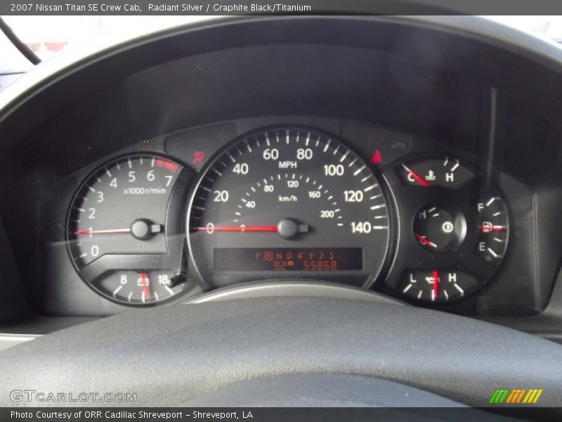 Radiant Silver / Graphite Black/Titanium 2007 Nissan Titan SE Crew Cab