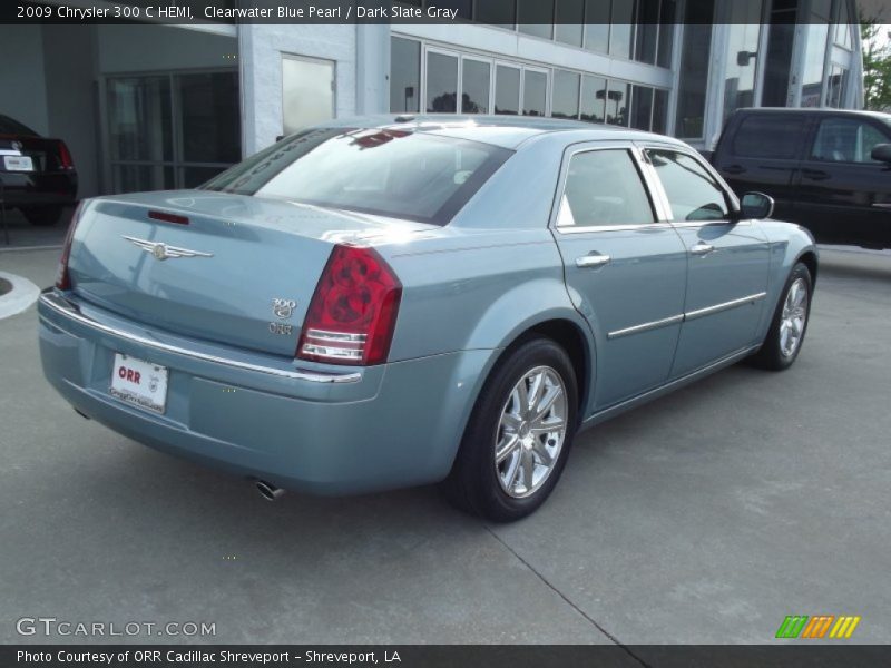 Clearwater Blue Pearl / Dark Slate Gray 2009 Chrysler 300 C HEMI