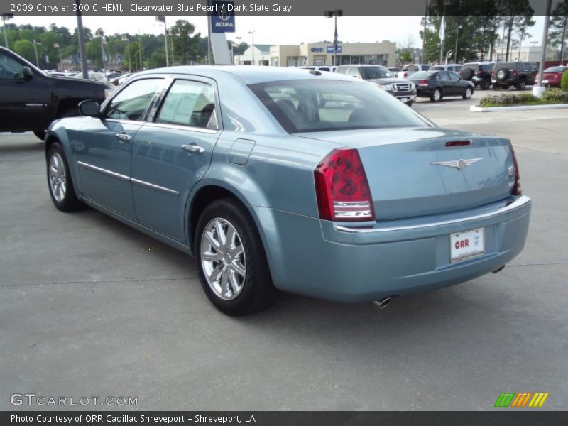 Clearwater Blue Pearl / Dark Slate Gray 2009 Chrysler 300 C HEMI