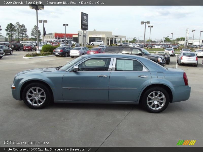 Clearwater Blue Pearl / Dark Slate Gray 2009 Chrysler 300 C HEMI