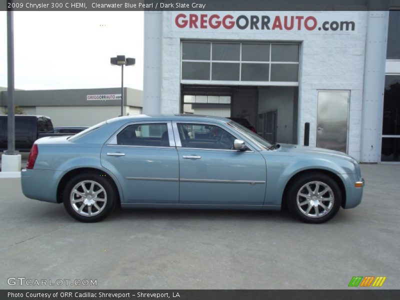 Clearwater Blue Pearl / Dark Slate Gray 2009 Chrysler 300 C HEMI
