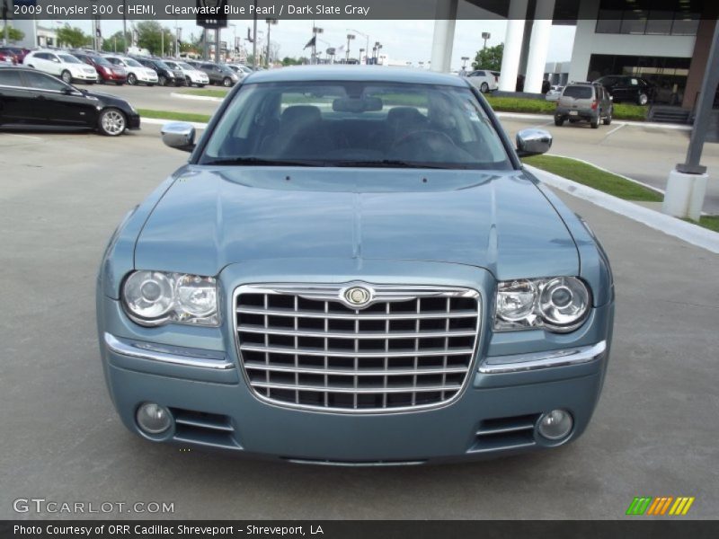 Clearwater Blue Pearl / Dark Slate Gray 2009 Chrysler 300 C HEMI