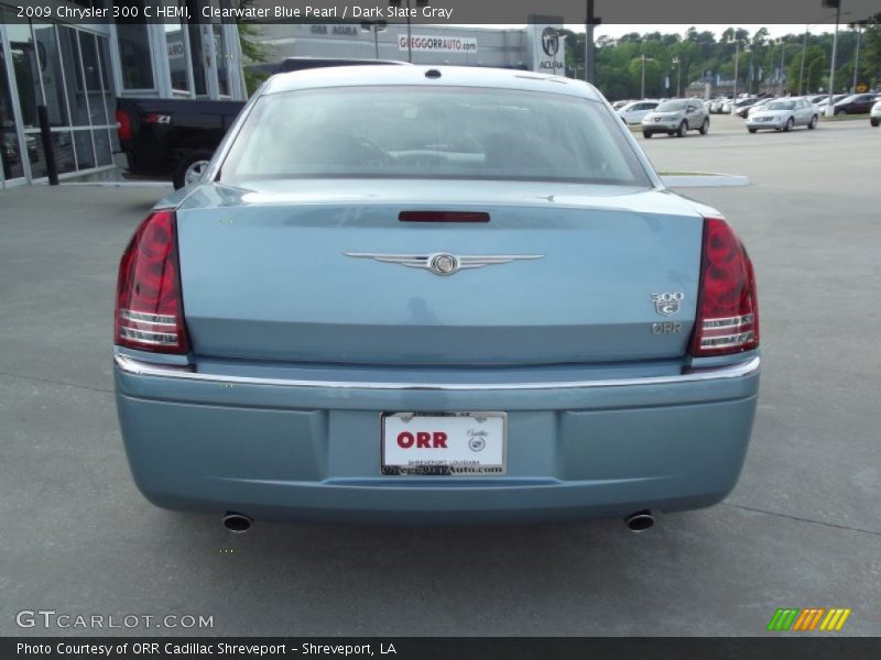 Clearwater Blue Pearl / Dark Slate Gray 2009 Chrysler 300 C HEMI