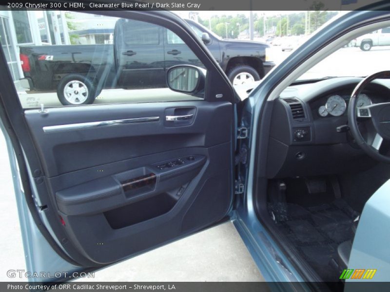 Clearwater Blue Pearl / Dark Slate Gray 2009 Chrysler 300 C HEMI