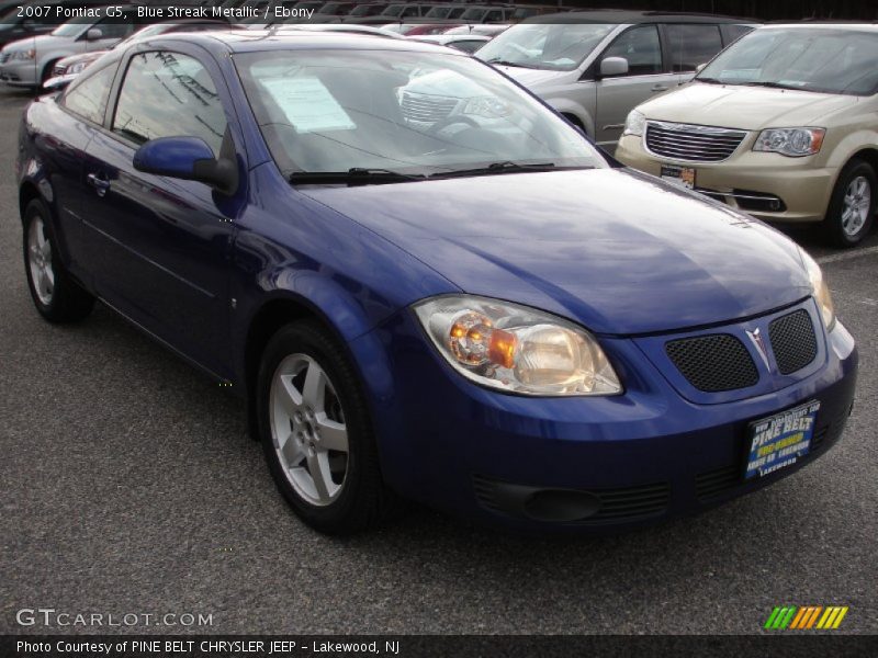Blue Streak Metallic / Ebony 2007 Pontiac G5