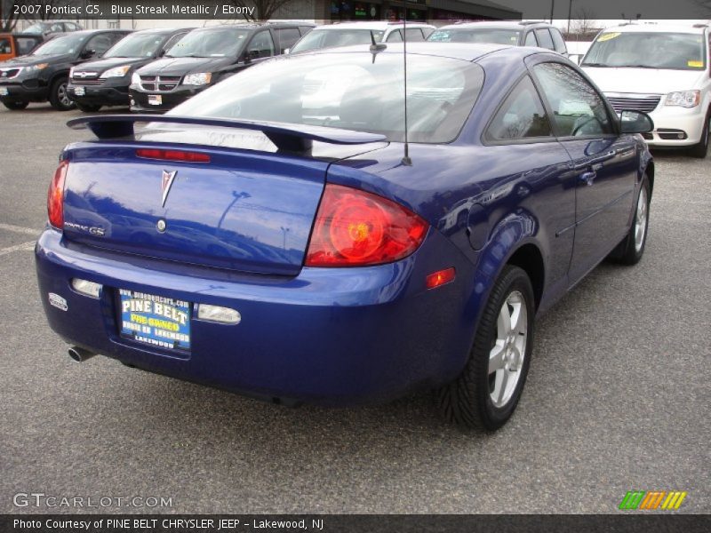 Blue Streak Metallic / Ebony 2007 Pontiac G5
