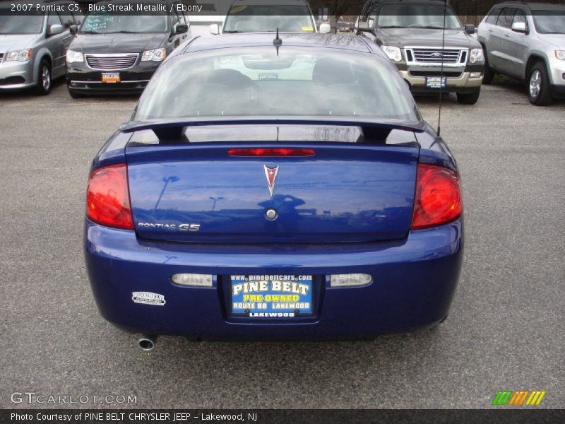 Blue Streak Metallic / Ebony 2007 Pontiac G5