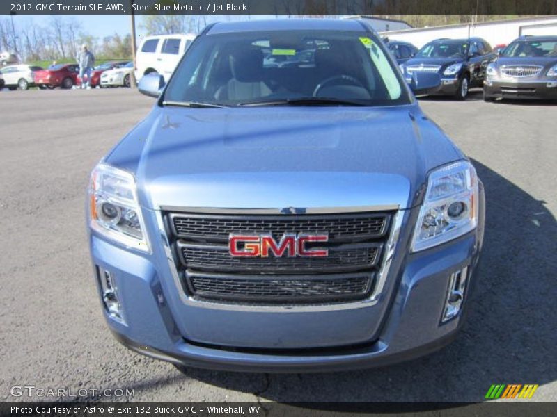 Steel Blue Metallic / Jet Black 2012 GMC Terrain SLE AWD