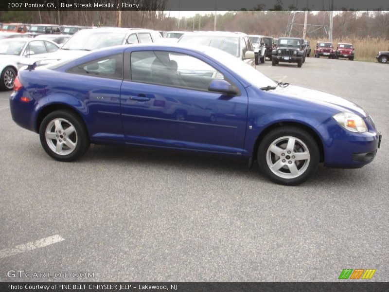 Blue Streak Metallic / Ebony 2007 Pontiac G5