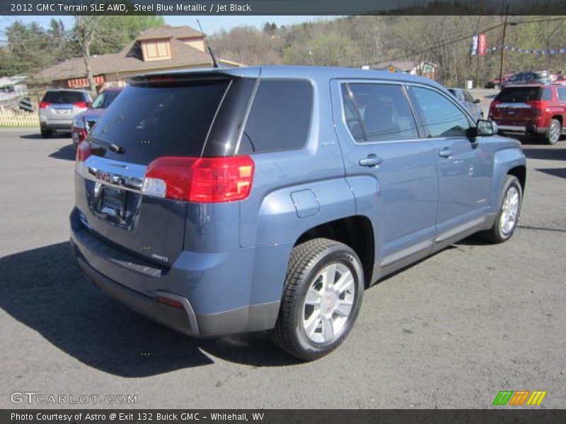 Steel Blue Metallic / Jet Black 2012 GMC Terrain SLE AWD