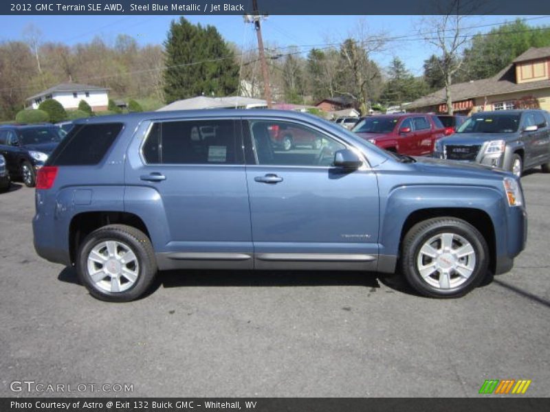Steel Blue Metallic / Jet Black 2012 GMC Terrain SLE AWD