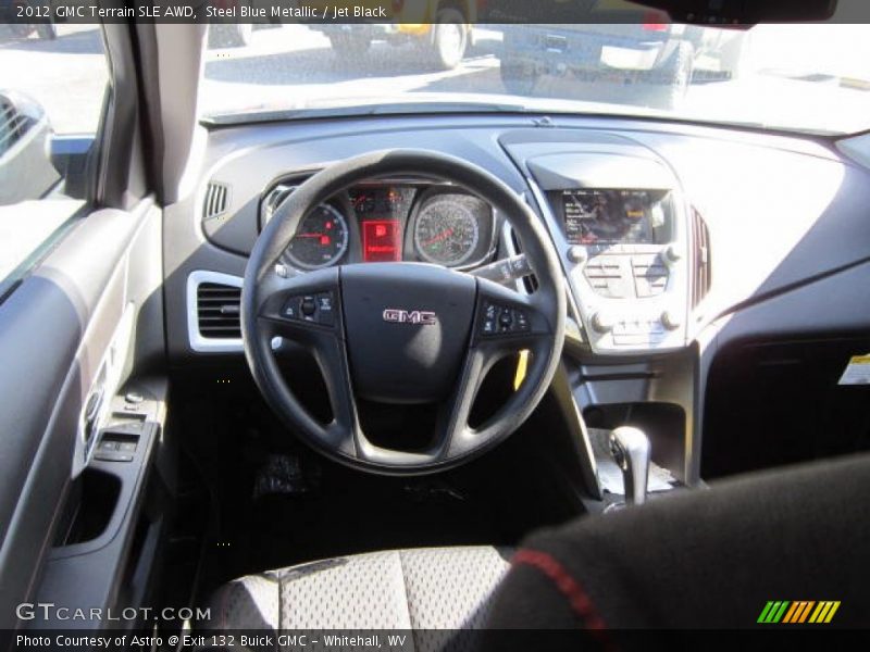 Steel Blue Metallic / Jet Black 2012 GMC Terrain SLE AWD