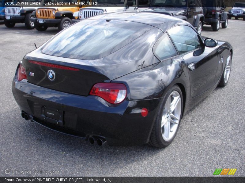 Black Sapphire Metallic / Black 2008 BMW M Coupe