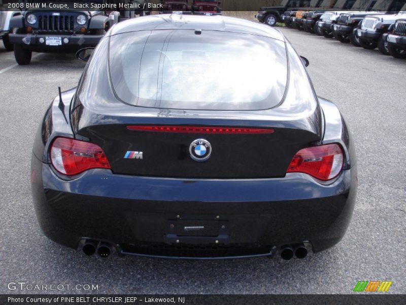 Black Sapphire Metallic / Black 2008 BMW M Coupe