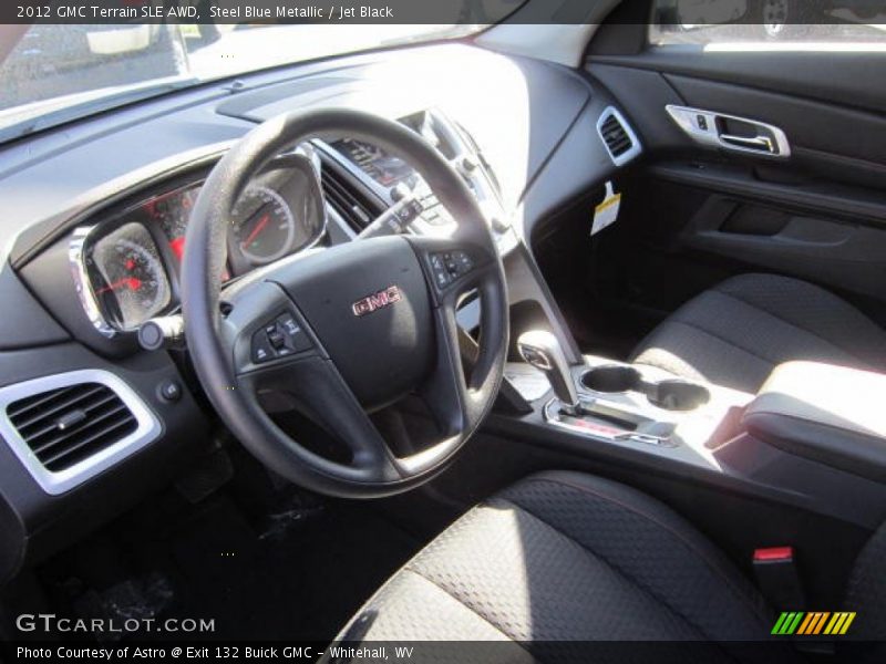 Steel Blue Metallic / Jet Black 2012 GMC Terrain SLE AWD