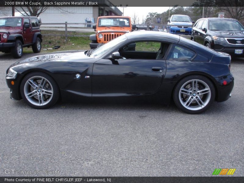 Black Sapphire Metallic / Black 2008 BMW M Coupe