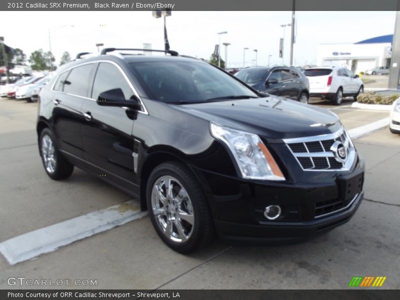 Black Raven / Ebony/Ebony 2012 Cadillac SRX Premium